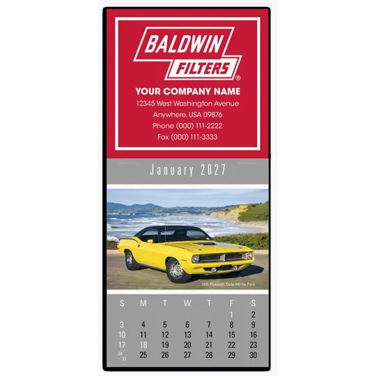 Triumph® Press-N-Stick Cruisin' Cars Calendar — view 2