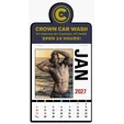 Triumph® Press-N-Stick Male Call Calendar, 13-Month