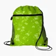 Good Value™ Distressed Printed Mesh Pocket Drawcord Bag