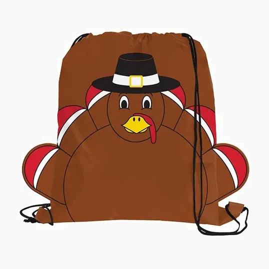 Holiday Sport Pack Drawstring Bag, 210D Polyester — view 12