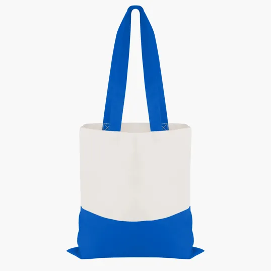 Good Value™ Cotton Colored Accent Flat Tote with 26" Handles — view 7