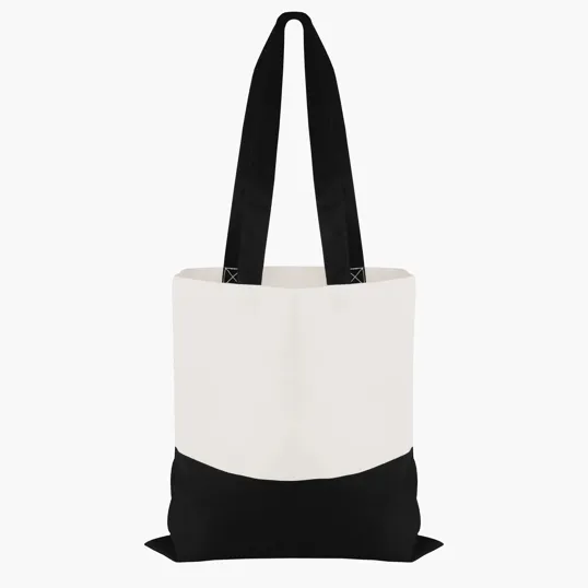 Good Value™ Cotton Colored Accent Flat Tote with 26" Handles