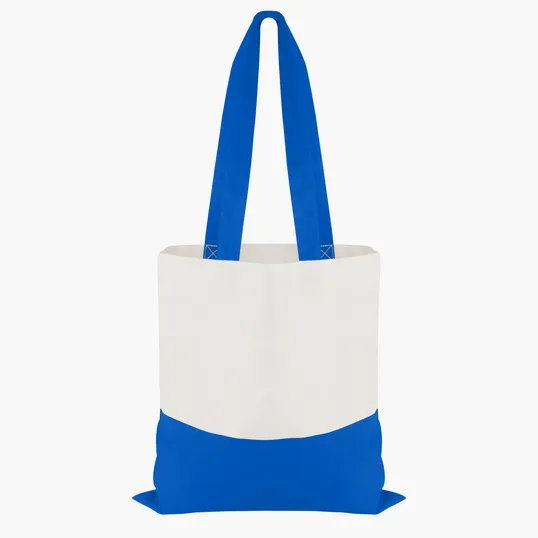 Good Value™ Cotton Colored Accent Flat Tote with 26" Handles — view 8