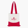 Good Value™ Cotton Colored Accent Flat Tote with 26" Handles — view 13