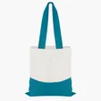 Good Value™ Cotton Colored Accent Flat Tote with 26" Handles — view 10