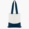 Good Value™ Cotton Colored Accent Flat Tote with 26" Handles — view 3