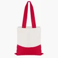 Good Value™ Cotton Colored Accent Flat Tote with 26" Handles — view 5