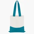 Good Value™ Cotton Colored Accent Flat Tote with 26" Handles — view 9