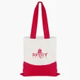 Good Value™ Cotton Colored Accent Flat Tote with 26" Handles — view 12