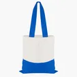 Good Value™ Cotton Colored Accent Flat Tote with 26" Handles — view 8