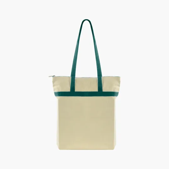 Made-to-Order Zippered Cotton Tote — view 22