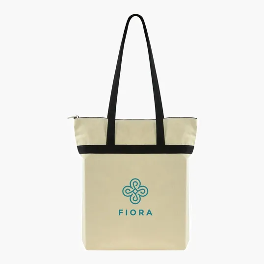 Made-to-Order Zippered Cotton Tote — view 31
