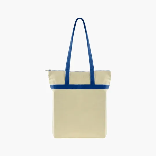 Made-to-Order Zippered Cotton Tote — view 11