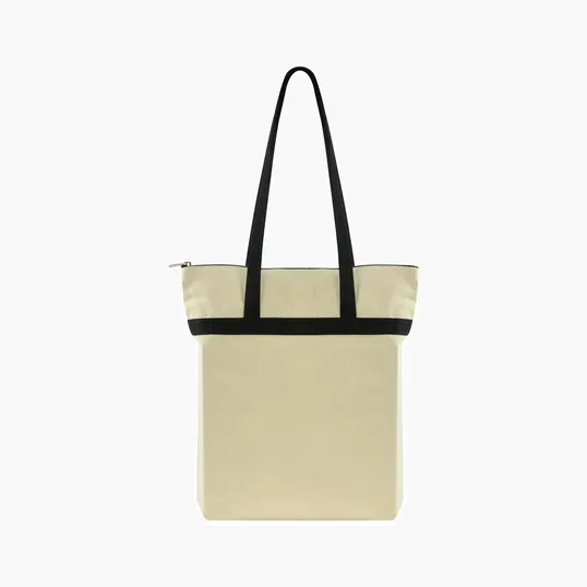 Made-to-Order Zippered Cotton Tote — view 3
