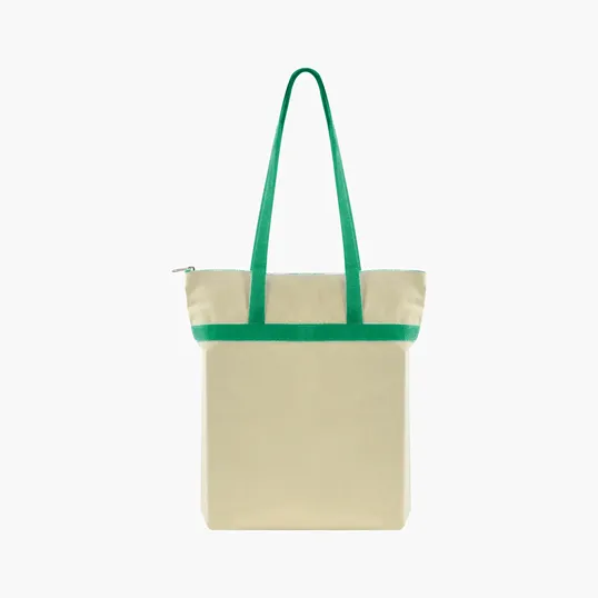Made-to-Order Zippered Cotton Tote — view 19