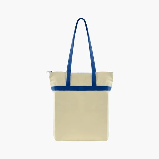 Made-to-Order Zippered Cotton Tote — view 12