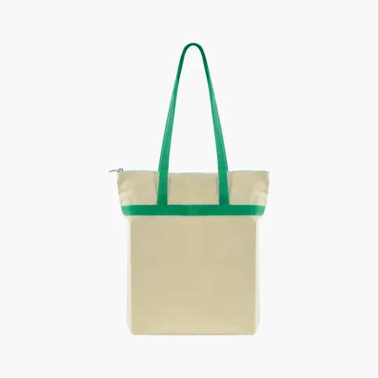 Made-to-Order Zippered Cotton Tote — view 20