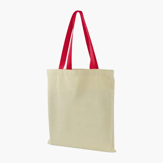 Made-to-Order Flat Cotton Tote with All-Over Print — view 4
