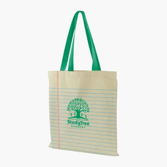 Made-to-Order Flat Cotton Tote with All-Over Print — view 23