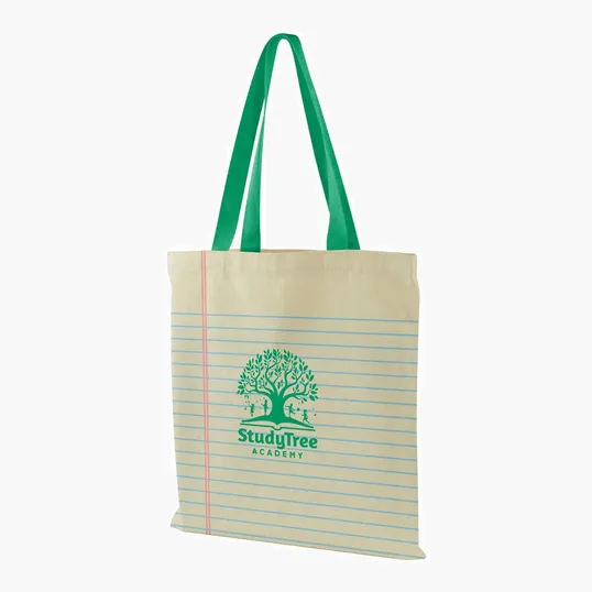 Made-to-Order Flat Cotton Tote with All-Over Print — view 30
