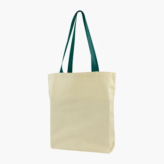 Gusseted Cotton Tote with All-Over Print — view 11