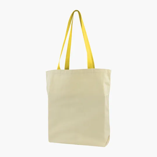 Gusseted Cotton Tote with All-Over Print — view 7