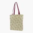 Gusseted Cotton Tote with All-Over Print — view 40