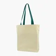 Gusseted Cotton Tote with All-Over Print — view 11