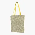 Gusseted Cotton Tote with All-Over Print — view 29