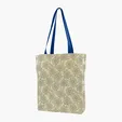 Gusseted Cotton Tote with All-Over Print — view 27
