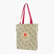 Gusseted Cotton Tote with All-Over Print — view 24