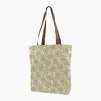 Gusseted Cotton Tote with All-Over Print — view 32
