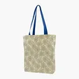 Gusseted Cotton Tote with All-Over Print — view 28
