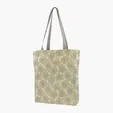 Gusseted Cotton Tote with All-Over Print — view 34