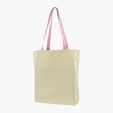 Gusseted Cotton Tote with All-Over Print — view 2