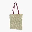 Gusseted Cotton Tote with All-Over Print — view 39