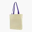 Gusseted Cotton Tote with All-Over Print — view 4
