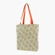 Gusseted Cotton Tote with All-Over Print — view 45