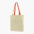 Gusseted Cotton Tote with All-Over Print — view 17