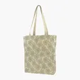 Gusseted Cotton Tote with All-Over Print — view 42