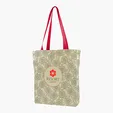 Gusseted Cotton Tote with All-Over Print — view 23