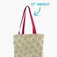 Gusseted Cotton Tote with All-Over Print — view 25