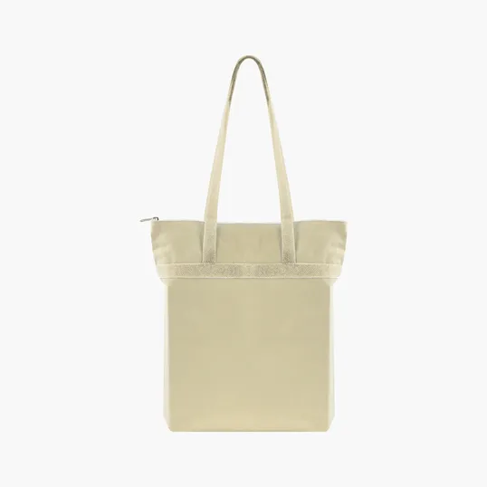 Zippered Cotton Tote with All-Over Print — view 12
