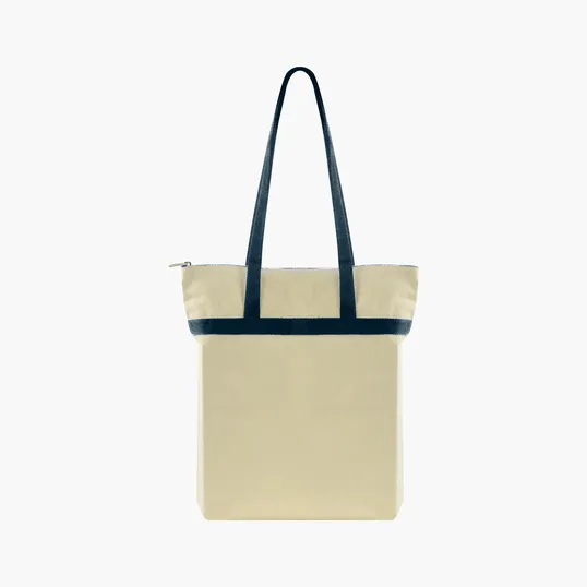 Zippered Cotton Tote with All-Over Print — view 13