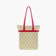 Zippered Cotton Tote with All-Over Print — view 23