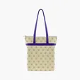 Zippered Cotton Tote with All-Over Print — view 21