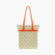 Zippered Cotton Tote with All-Over Print — view 45