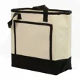 Tote Me Around Cotton Tote with Color-Trimmed Pocket — view 3