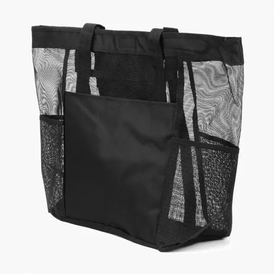 Large Mesh Tote with Front and Side Pockets — view 4