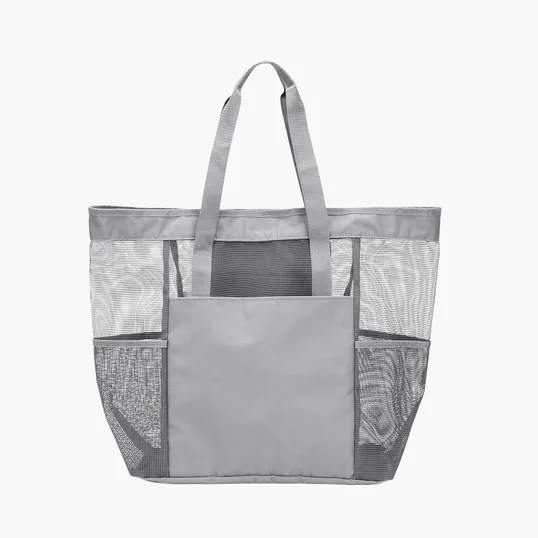 Large Mesh Tote with Front and Side Pockets — view 6